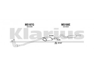 KLARIUS 120404U išmetimo sistema 
 Išmetimo sistema -> Išmetimo sistema, visa