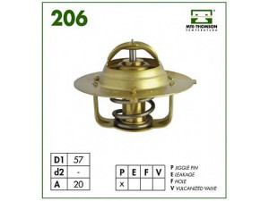 MTE-THOMSON 206.82 termostatas, aušinimo skystis 
 Aušinimo sistema -> Termostatas/tarpiklis -> Thermostat
1337.47, 91500723, 9150072380, 1337.47
