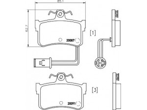 HELLA 8DB 355 017-751 stabdžių trinkelių rinkinys, diskinis stabdys 
 Techninės priežiūros dalys -> Papildomas remontas
43022SG9V00, GBP90302