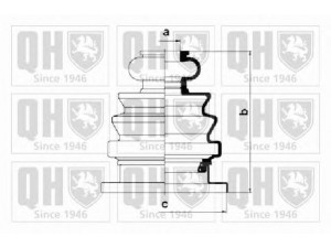 QUINTON HAZELL QJB586 gofruotoji membrana, kardaninis velenas 
 Ratų pavara -> Gofruotoji membrana
60 809 867, 7 548 098, 443 498 201B