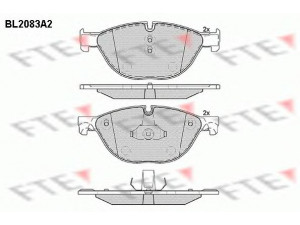 FTE BL2083A2 stabdžių trinkelių rinkinys, diskinis stabdys 
 Techninės priežiūros dalys -> Papildomas remontas
34 11 6 775 318, 34 11 6 775 322