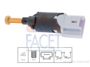 FACET 7.1197 stabdžių žibinto jungiklis 
 Stabdžių sistema -> Stabdžių žibinto jungiklis
4534 40, 96 434 788 80, 4534 40
