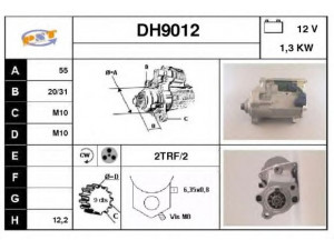 SNRA DH9012 starteris
2810026043, 2810026053, 2810026061