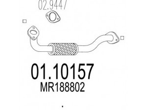 MTS 01.10157 išleidimo kolektorius 
 Išmetimo sistema -> Išmetimo vamzdžiai
MR188802