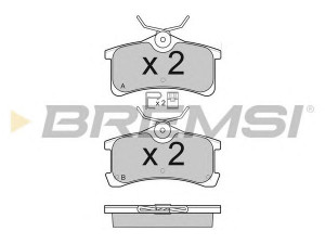 BREMSI BP3107 stabdžių trinkelių rinkinys, diskinis stabdys 
 Techninės priežiūros dalys -> Papildomas remontas
0446602010, 0446602060, 0446620130