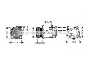 AVA QUALITY COOLING PEK321 kompresorius, oro kondicionierius 
 Oro kondicionavimas -> Kompresorius/dalys
6453PR, 6453PS, 6453SH, 6453SJ