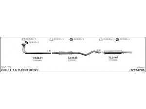 IMASAF 587000071 išmetimo sistema 
 Išmetimo sistema -> Išmetimo sistema, visa