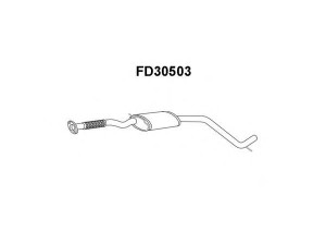 VENEPORTE FD30503 vidurinis duslintuvas 
 Išmetimo sistema -> Duslintuvas
1010853, 1011077, 1465061, 7200687