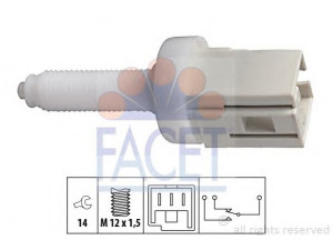 FACET 7.1077 stabdžių žibinto jungiklis 
 Stabdžių sistema -> Stabdžių žibinto jungiklis
82444707