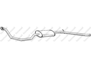 BOSAL 287-813 vidurinis duslintuvas 
 Išmetimo sistema -> Duslintuvas
1728.56