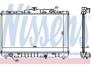 NISSENS 64738 radiatorius, variklio aušinimas 
 Aušinimo sistema -> Radiatorius/alyvos aušintuvas -> Radiatorius/dalys
16400-14060, 16400-15260