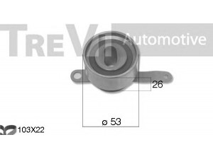 TREVI AUTOMOTIVE KD1488 paskirstymo diržo komplektas 
 Techninės priežiūros dalys -> Papildomas remontas