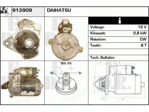 EDR 913909 starteris 
 Elektros įranga -> Starterio sistema -> Starteris