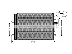 AVA QUALITY COOLING VO5161 kondensatorius, oro kondicionierius