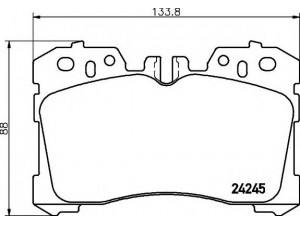HELLA 8DB 355 006-661 stabdžių trinkelių rinkinys, diskinis stabdys 
 Techninės priežiūros dalys -> Papildomas remontas
044650W110, 044650W130