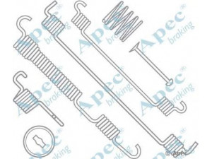 APEC braking KIT809 priedų komplektas, stabdžių trinkelės 
 Stabdžių sistema -> Būgninis stabdys -> Dalys/priedai