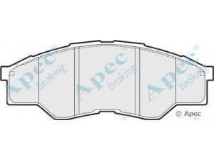 APEC braking PAD1606 stabdžių trinkelių rinkinys, diskinis stabdys 
 Techninės priežiūros dalys -> Papildomas remontas
044650K010, 044650K160, 44650K160