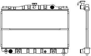 SAKURA  Automotive 1460-0101 radiatorius, variklio aušinimas