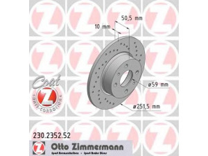 ZIMMERMANN 230.2352.52 stabdžių diskas 
 Dviratė transporto priemonės -> Stabdžių sistema -> Stabdžių diskai / priedai
4675 8715, 4683 1042, 6080 1755