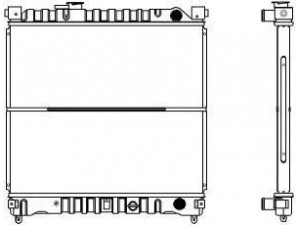 SAKURA  Automotive 1431-0208 radiatorius, variklio aušinimas