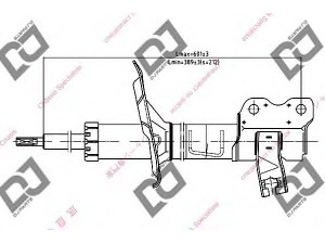 DJ PARTS DS1128GS amortizatorius 
 Pakaba -> Amortizatorius
553038H600, 553038H625