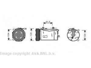 AVA QUALITY COOLING VWK164 kompresorius, oro kondicionierius 
 Oro kondicionavimas -> Kompresorius/dalys
7D0820805