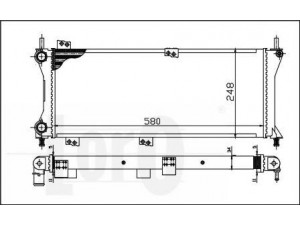 LORO 016-017-0045 radiatorius, variklio aušinimas 
 Aušinimo sistema -> Radiatorius/alyvos aušintuvas -> Radiatorius/dalys
46777410, 46825900