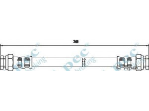 APEC braking HOS3458 stabdžių žarnelė 
 Stabdžių sistema -> Stabdžių žarnelės
7700631756, 7700642232, 7700668132