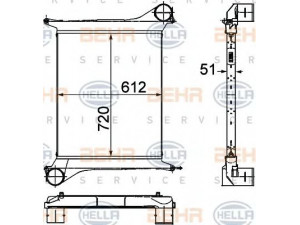 HELLA 8ML 376 732-691 tarpinis suslėgto oro aušintuvas, kompresorius
WG9 725 530 130
