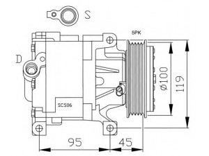 NRF 32183G kompresorius, oro kondicionierius 
 Oro kondicionavimas -> Kompresorius/dalys
46782669, 51747318, 51804792, 71721733