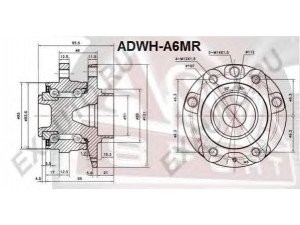 ASVA ADWH-A6MR rato stebulė 
 Ašies montavimas/vairavimo mechanizmas/ratai -> Rato stebulė/montavimas -> Rato stebulė
4F0 598 611 B, 4F0 598 611 B, 4F0 598 611 B