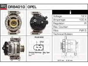 DELCO REMY DRB4010 kintamosios srovės generatorius 
 Elektros įranga -> Kint. sr. generatorius/dalys -> Kintamosios srovės generatorius
24430295, 55556065, 9152247, 9193114