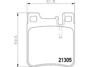 HELLA 8DB 355 007-581 stabdžių trinkelių rinkinys, diskinis stabdys 
 Techninės priežiūros dalys -> Papildomas remontas
0024200520, 0024201620, 002420162005