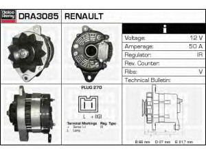 DELCO REMY DRA3085 kintamosios srovės generatorius 
 Elektros įranga -> Kint. sr. generatorius/dalys -> Kintamosios srovės generatorius