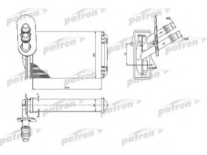 PATRON PRS2074 šilumokaitis, salono šildymas 
 Šildymas / vėdinimas -> Šilumokaitis
1J1819031, 1J1819031A, 1J1819031B