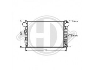 DIEDERICHS 8164605 radiatorius, variklio aušinimas 
 Aušinimo sistema -> Radiatorius/alyvos aušintuvas -> Radiatorius/dalys
2205000003, 2205002003, A2205000003