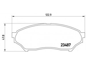 BREMBO P 54 028 stabdžių trinkelių rinkinys, diskinis stabdys 
 Techninės priežiūros dalys -> Papildomas remontas
MN102615, MR334950, MR475453