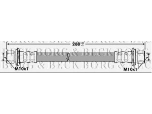 BORG & BECK BBH7283 stabdžių žarnelė 
 Stabdžių sistema -> Stabdžių žarnelės
9094702862