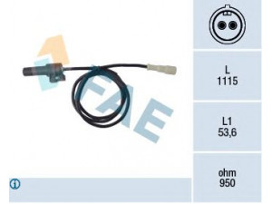 FAE 78123 jutiklis, rato greitis 
 Elektros įranga -> Jutikliai
1238917, 90386505