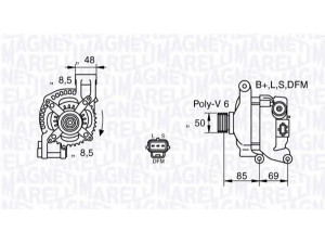 MAGNETI MARELLI 063377420010 kintamosios srovės generatorius 
 Elektros įranga -> Kint. sr. generatorius/dalys -> Kintamosios srovės generatorius
3M5T10300NB, 3M5T10300NC, 30667072