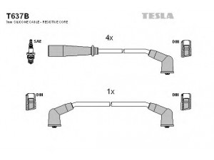 TESLA T637B uždegimo laido komplektas 
 Kibirkšties / kaitinamasis uždegimas -> Uždegimo laidai/jungtys
90919-21431