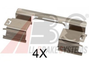 A.B.S. 1813Q priedų komplektas, diskinių stabdžių trinkelės 
 Stabdžių sistema -> Diskinis stabdys -> Stabdžių dalys/priedai