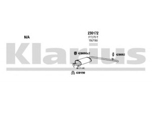 KLARIUS 330203E išmetimo sistema 
 Išmetimo sistema -> Išmetimo sistema, visa