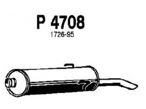 FENNO P4708 galinis duslintuvas 
 Išmetimo sistema -> Duslintuvas
1726-59, 1726-95