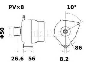 MAHLE ORIGINAL MG 339 kintamosios srovės generatorius
77 00 071 558, 77 00 071 558