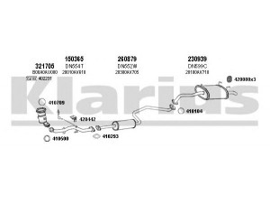 KLARIUS 270438E išmetimo sistema 
 Išmetimo sistema -> Išmetimo sistema, visa