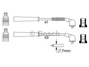 BOSCH 0 986 357 265 uždegimo laido komplektas 
 Kibirkšties / kaitinamasis uždegimas -> Uždegimo laidai/jungtys
B31R-18-140, B34M-18-140C