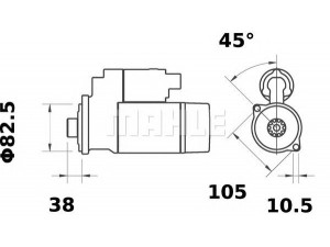 MAHLE ORIGINAL MS 292 starteris
RE521488, RE543483, RE551446, SE502913