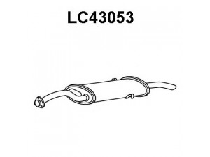 VENEPORTE LC43053 galinis duslintuvas 
 Išmetimo sistema -> Duslintuvas
82472332, 82475568
