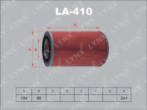 LYNXauto LA-410 oro filtras 
 Techninės priežiūros dalys -> Techninės priežiūros intervalai
WL01-13-Z40, AY120-MA011, V9112-E214